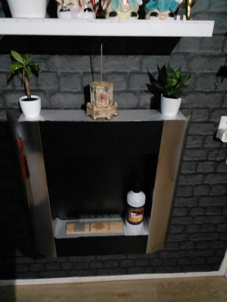 RVS Sfeerhaard - Bio-Ethanol, Huis en Inrichting, Haarden, Gebruikt, Gelhaard, Ophalen of Verzenden