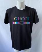 GUCCI Zwart logo HEREN t-shirt  Maat S, Zwart, Ophalen of Verzenden, Zo goed als nieuw, Gucci