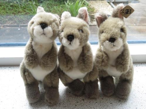 3 x Kangoeroe kangaroe van het WWF panda collectie AH Albert, Kinderen en Baby's, Speelgoed | Knuffels en Pluche, Zo goed als nieuw