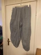 Grijze wijde linnen broek laag kruis van Moonshine, mt 50 /2, Kleding | Dames, Grote Maten, Verzenden, Zo goed als nieuw, Moonshine