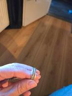 Gouden Ring 14 krt met swarovski stenen, Sieraden, Tassen en Uiterlijk, Gebruikt, Geel, Ophalen of Verzenden, 17 tot 18