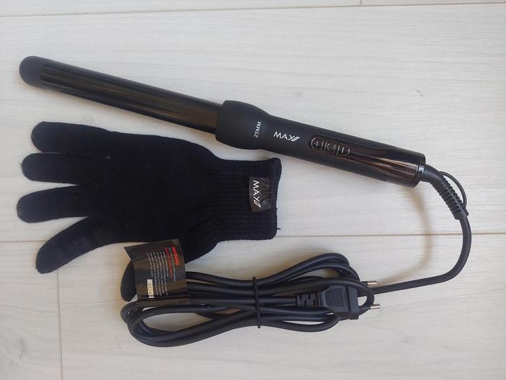 MaxPRO Twist stijltang 25mm incl hittebescherming product, Sieraden, Tassen en Uiterlijk, Uiterlijk | Haarverzorging, Zo goed als nieuw