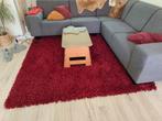 Hoogpolig vloerkleed rood 200x200, Ophalen, Gebruikt, 150 tot 200 cm, Vierkant