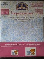 Nieuw DMC Aida borduurstof met print, Hobby en Vrije tijd, Ophalen of Verzenden, Nieuw, Handborduren, Borduurgaren of Zijde