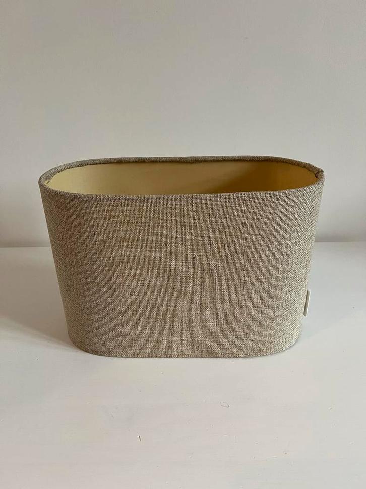 Jan des Bouvrie Lampenkap - Stijlvol Design, Huis en Inrichting, Lampen | Lampenkappen, Gebruikt, Minder dan 25 cm, Ovaal, Beige