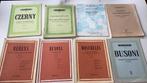 8 pianoboeken techniek,Czerny,Cramer,Busoni,Clementi,Moschel, Ophalen of Verzenden, Zo goed als nieuw, Klassiek