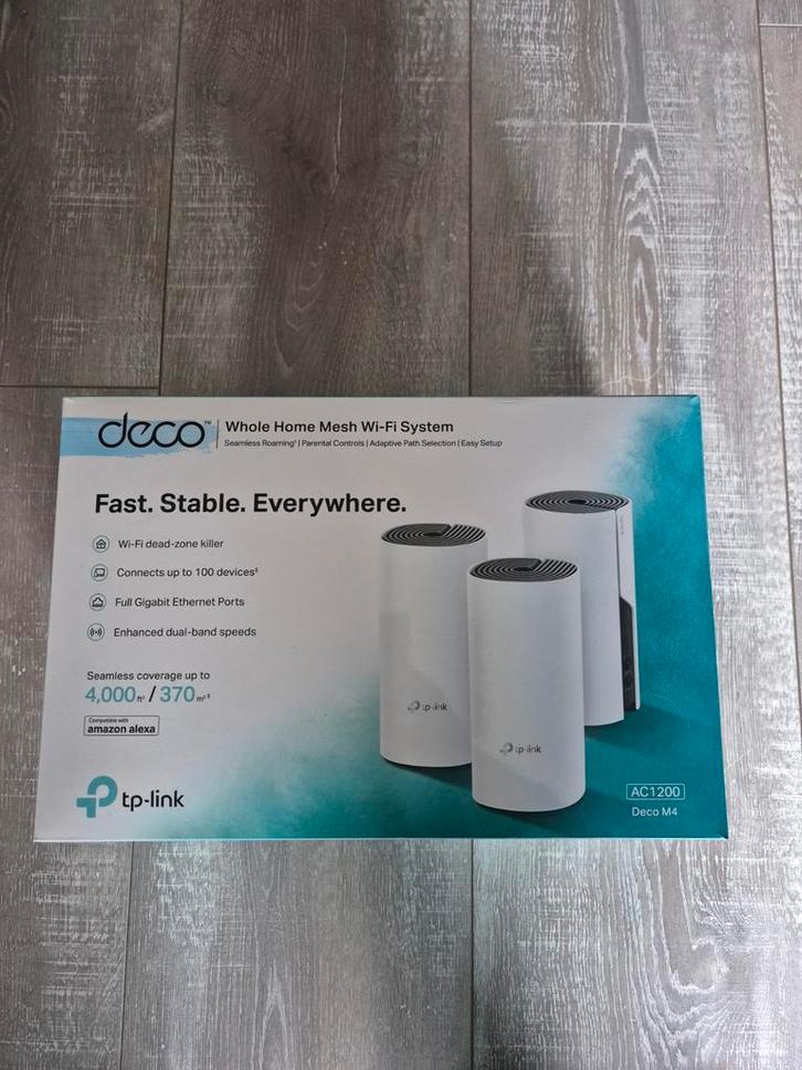 TP-Link Deco M4 Mesh WiFi Systeem, Computers en Software, Powerlines, Nieuw, Ophalen of Verzenden