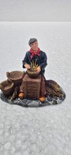 Luville Henk Poppens making baskets kerstdorp poppetjes, Diversen, Kerst, Ophalen of Verzenden
