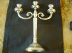 kandelaar rvs artdeco antiek woonkamer sfeer diner decoratie, Huis en Inrichting, Gebruikt, 25 tot 50 cm, Wit, Ophalen of Verzenden