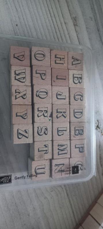 Set alfabet stempels,  goede kwaliteit (geen action oid)