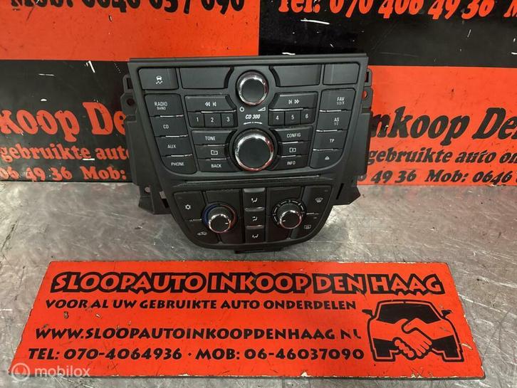 Opel Astra J ('09-'15) Kachelpaneel Radio bediening|13346092, Auto-onderdelen, Dashboard en Schakelaars, Opel, Gebruikt, Ophalen of Verzenden