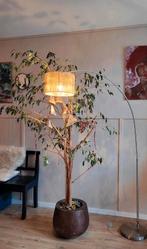 Qazqa staande Booglamp Chroom, Huis en Inrichting, Lampen | Vloerlampen, Ophalen, Zo goed als nieuw, Metaal, Modern