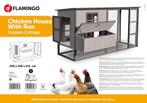 Nieuw Flamingo Kippenhok Calypso Cottage Grijs, Dieren en Toebehoren, Pluimvee | Toebehoren, Ophalen of Verzenden, Nieuw, Kippenhok of Kippenren