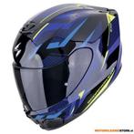 Scorpion EXO-391 Aaxo Integraalhelm, Zwart-Blauw, Motoren, Kleding | Motorhelmen, Ophalen of Verzenden, Nieuw met kaartje