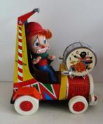 Blikken Clown in auto Jyesa Made in Spain battery operated, Ophalen of Verzenden