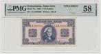 Nederland 2,5 Gulden 1945 Wilhelmina Specimen PMG58
