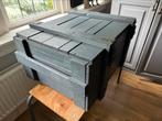 Grote grijze opbergkist, Huis en Inrichting, Woonaccessoires | Kisten, Ophalen, Gebruikt, Minder dan 50 cm