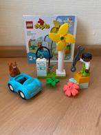 Duplo, windmolen en elektrische auto, set 10985 met doos, Ophalen of Verzenden, Gebruikt, Complete set, Duplo