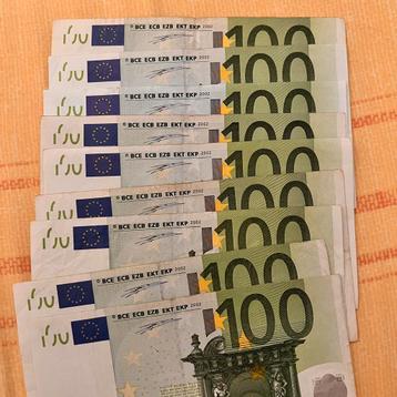 Eurobiljet € 100 “fraai”, Duisenberg diverse landen. beschikbaar voor biedingen