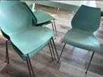 Kartell Maui stoelen mint/lichtblauw - €15p.st - 6 st besch., Huis en Inrichting, Stoelen, Ophalen, Gebruikt, Kunststof