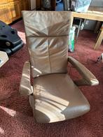 Comfortable Recliner Chair – Genuine Leather, Ophalen, Gebruikt, Leer