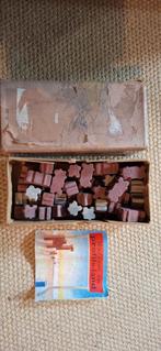 Antieke doos bouwstenen van PROFILO van Jumbo, Antiek en Kunst, Antiek | Speelgoed, Ophalen of Verzenden