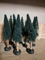 Kerstdorp mooie bomenset van 10 kersthuisjes, Diversen, Kerst, Ophalen of Verzenden, Zo goed als nieuw