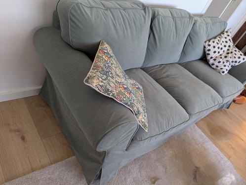 Ikea Ektorp 3-zitsbank, Hakebo grijsgroen, Huis en Inrichting, Banken | Sofa's en Chaises Longues, Gebruikt, Driepersoons, 200 tot 250 cm