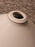Lampen kappen keramiek vintage., 25 tot 50 cm, Wit, Rond, Ophalen of Verzenden