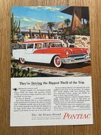 Pontiac Strato-Streak 1956 originele advertentie vintage, Ophalen of Verzenden, Gelezen