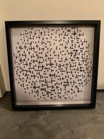 Diepe lijst met print Mondriaan, Huis en Inrichting, Woonaccessoires | Lijsten, Ophalen, Zo goed als nieuw, Hout, 50 tot 75 cm