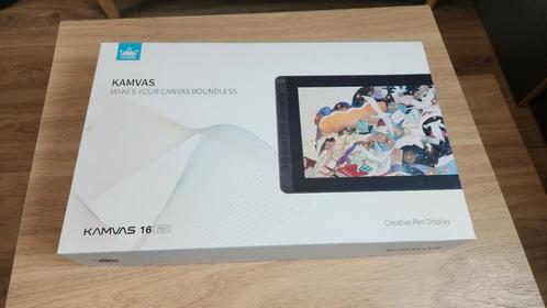 Huion Kamvas 16 (2021) – Pen Display Tekentablet – 15.6 inch, Computers en Software, Tekentablets, Zo goed als nieuw, Ophalen