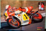 A3 Poster Eddie Lawson Yamaha YZR 500, Verzenden, Zo goed als nieuw