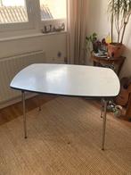 Formica tafeltje wit retro, Huis en Inrichting, Tafels | Eettafels, Ophalen, Gebruikt, Rechthoekig, 50 tot 100 cm