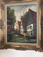 Schilderij Dorpsgezicht, Ophalen of Verzenden