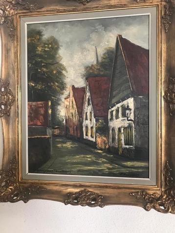 Schilderij Dorpsgezicht beschikbaar voor biedingen