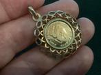 Vintage gouden Kettinghanger munt John Kenndy 1961/1963 , 14, Sieraden, Tassen en Uiterlijk, Overige voorstellingen, Verzenden