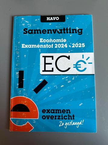 ExamenOverzicht - Samenvatting Examenstof Economie HAVO beschikbaar voor biedingen