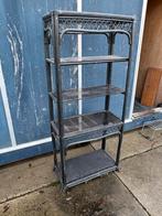 Vintage Rieten Kast met 4 Planken, Ophalen, N, N, Gebruikt