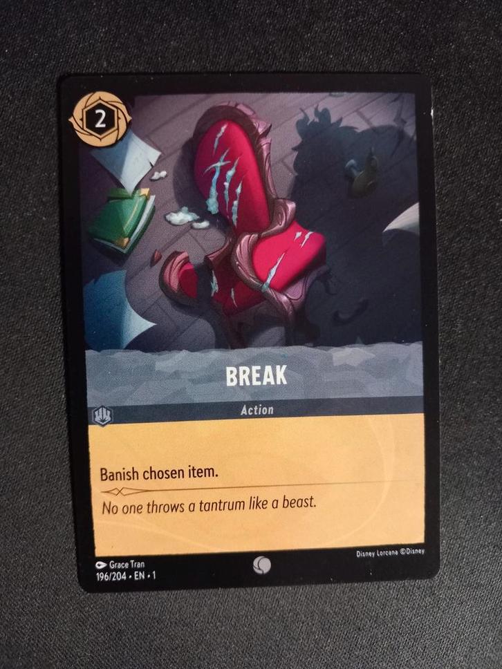 Break 196/204 Lorcana The First Chapter NM, Hobby en Vrije tijd, Verzamelkaartspellen | Overige, Zo goed als nieuw, Losse kaart