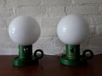Vintage retro tafellamp, nachtkastlamp Design jaren 60-70, Ophalen of Verzenden, Zo goed als nieuw, Minder dan 50 cm, Vintage retro jaren 60-70 glas Design Mid Century.