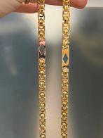 14KT Goud - 57.58 Gram - Ketting - PLATTE KONING, Ophalen, Nieuw, Goud