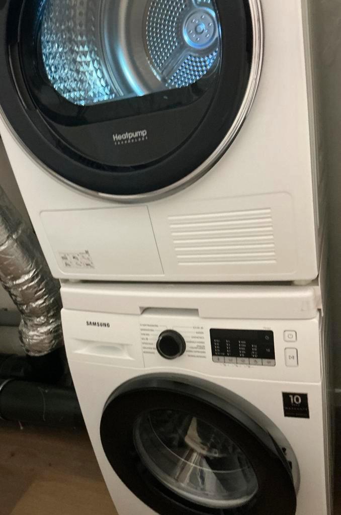 Samsung wasmachine en warmtepomp droger 8 kilo als nieuw, Witgoed en Apparatuur, Wasmachines, Zo goed als nieuw, Voorlader, 6 tot 8 kg