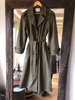 Stoere legergroene trenchcoat, Ophalen of Verzenden, Zo goed als nieuw, Groen