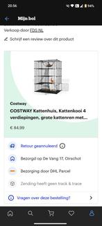 Nieuw in doos kooi, Kooi, Ophalen of Verzenden, 90 cm of meer, Nieuw