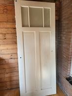 Vintage Binnendeur met Glas, Doe-het-zelf en Verbouw, Deuren en Horren, Ophalen, Gebruikt, 80 tot 100 cm, Binnendeur