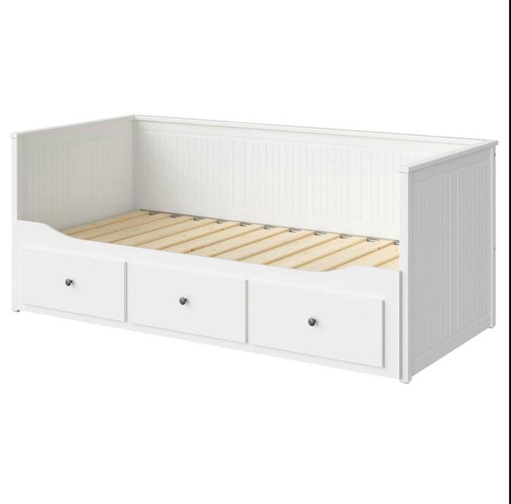 Ikea bed Hemnes (bedbank), Huis en Inrichting, Slaapkamer | Bedden, Zo goed als nieuw, Eenpersoons, 80 cm, 200 cm, Hout, Wit, Ophalen