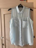 Licht blauw doorschijnend topje, Blauw, Ophalen of Verzenden, Gedragen, Maat 36 (S)