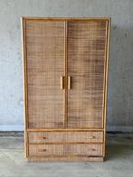 Vintage Dal Vera boho bamboe kledingkast, 1970, Ophalen, 100 tot 150 cm, X, 150 tot 200 cm