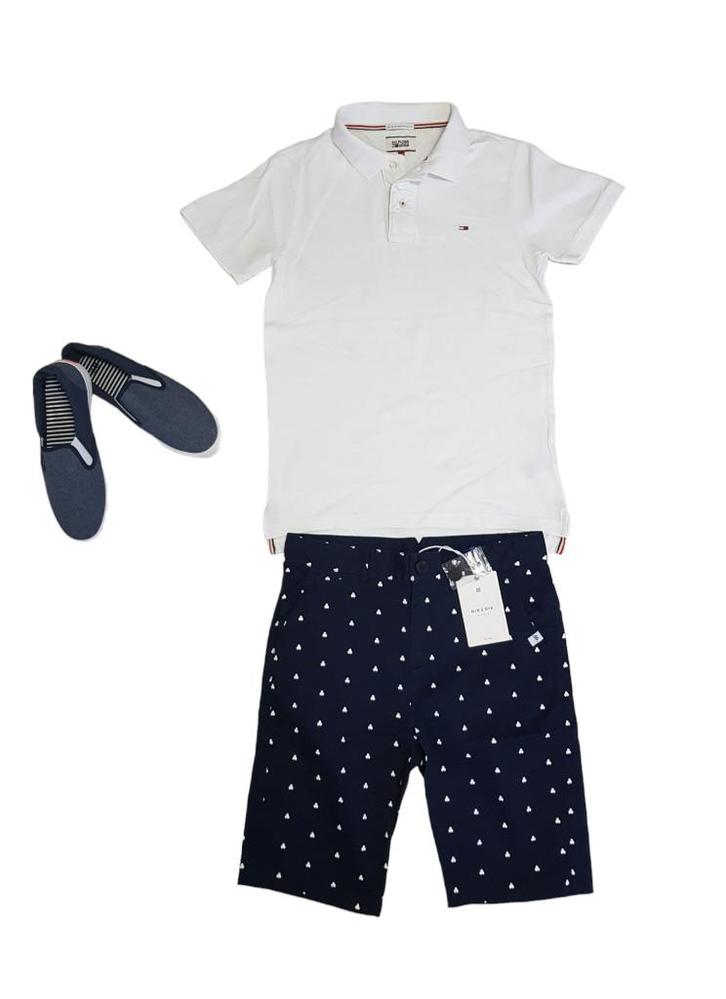 Gave donker blauwe NIK & NIK short Finn mt 16/176. NIEUW!, Kinderen en Baby's, Kinderkleding | Maat 176, Nieuw, Jongen, Broek